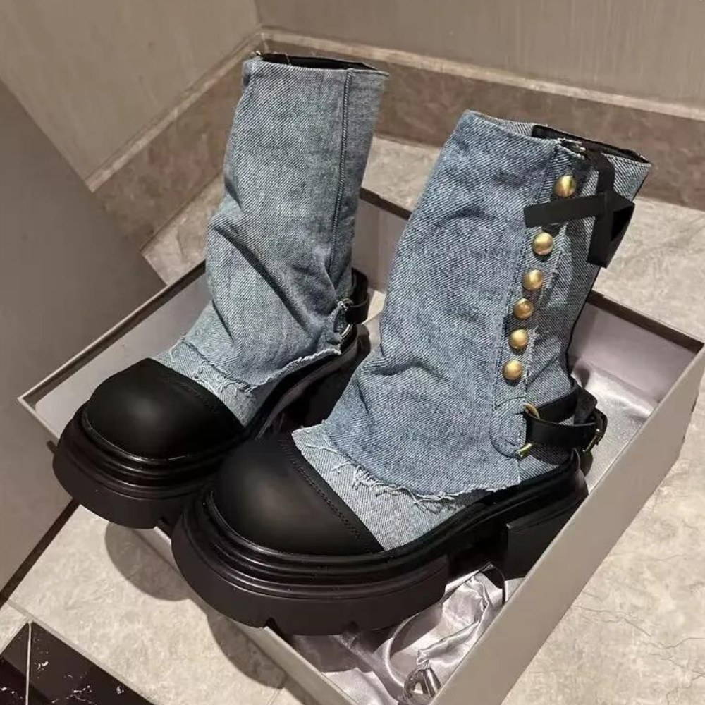 KEONA – Modische Jeansstiefel für Damen