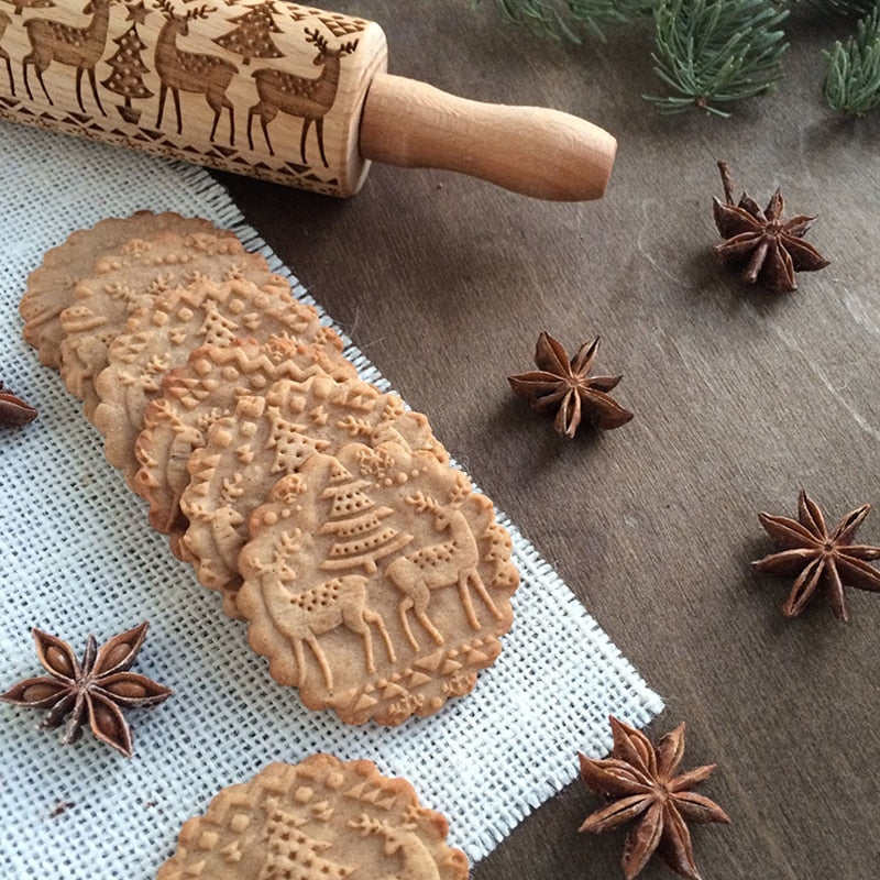 Christmas Cookie Roller | Machen Sie perfekte Kekse mit wunderschönen Gravuren