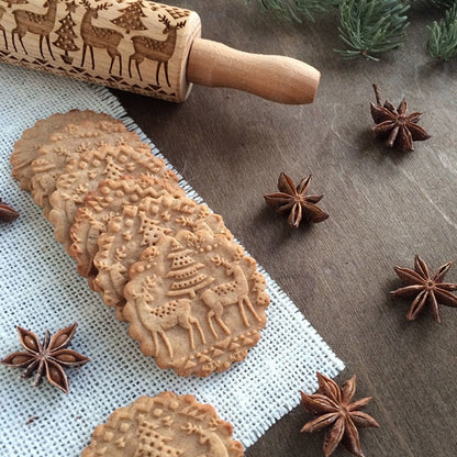 Christmas Cookie Roller | Machen Sie perfekte Kekse mit wunderschönen Gravuren