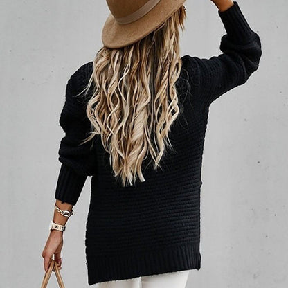 Sofia | Elegante Pullover met Halfhoge Hals - Gebreide Herfsttrui