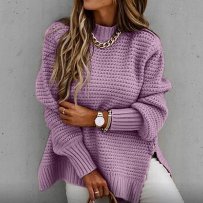 Sofia | Elegante Pullover met Halfhoge Hals - Gebreide Herfsttrui