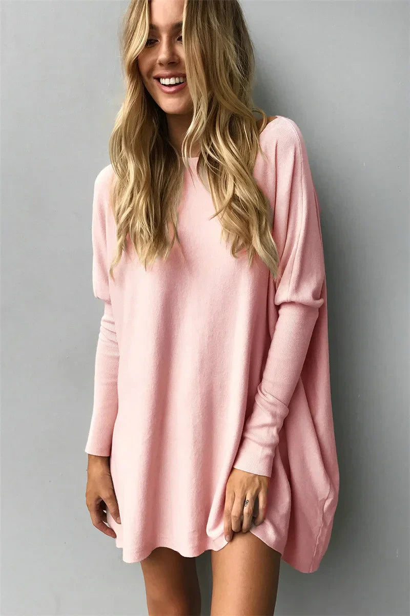 Mila | Oversized Herfst T-shirt – Comfortabel en Stijlvol voor Leggings