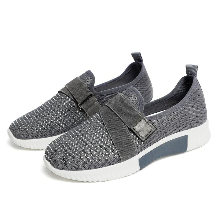 StrideEase Slip-On Dames Sneakers met Klittenband