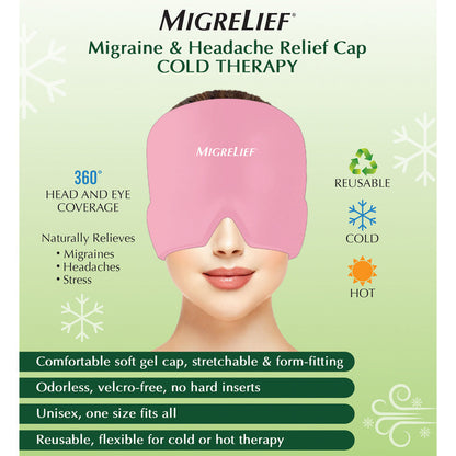 MigreLief Migraine & Headache Relief Cap