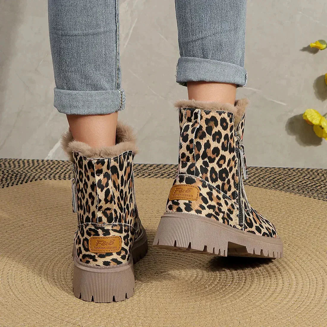 Jovie – Stiefel mit Leopardenmuster