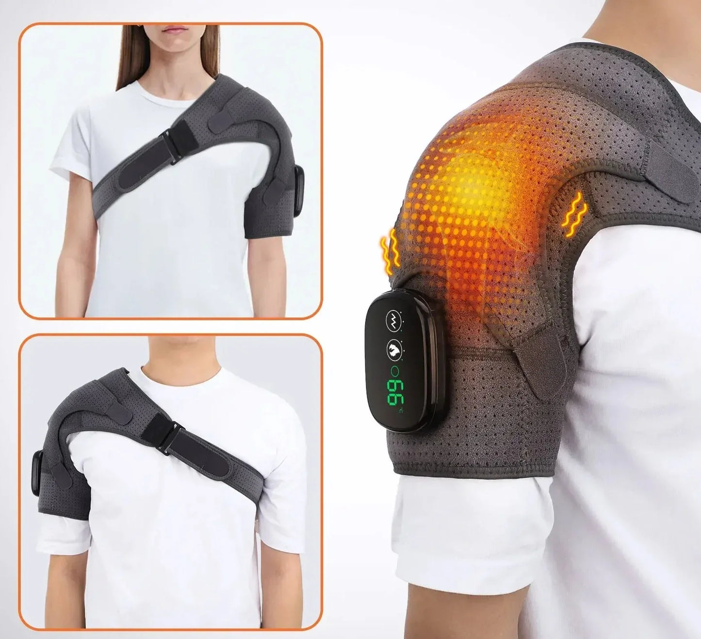 ShoulderTherm - Verwarmde Schouderbrace Massage voor Pijnbestrijding en Revalidatie