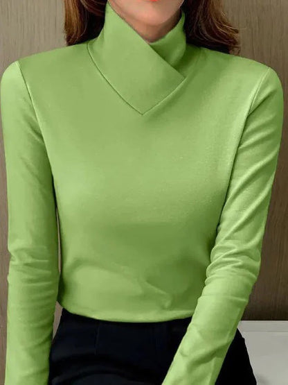 Stazia – Eleganter Rollkragenpullover mit hohem Kragen