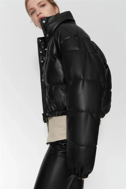 Cropped Puffer Jacket Dames