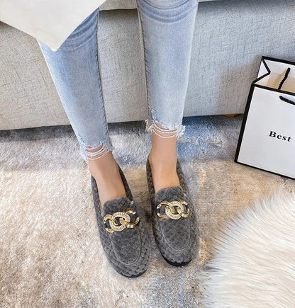 Kristalline Winter-Loafer | Warm und modisch