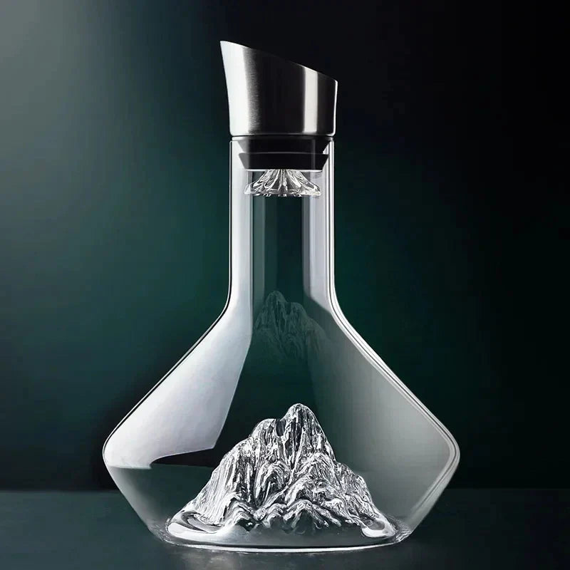 Amber | Luxueuze decanter voor wijn met ijsbergontwerp