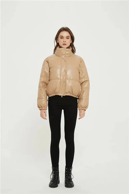 Cropped Puffer Jacket Dames