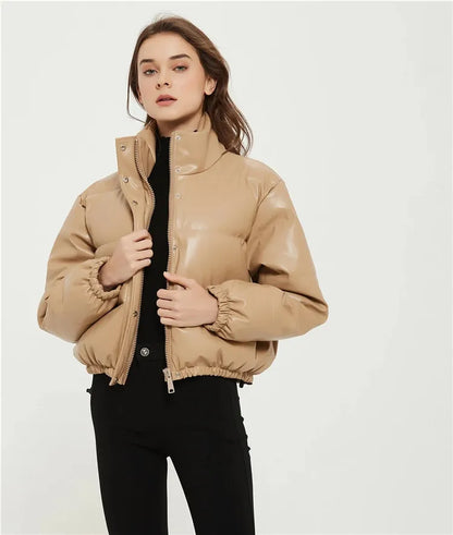 Cropped Puffer Jacket Dames