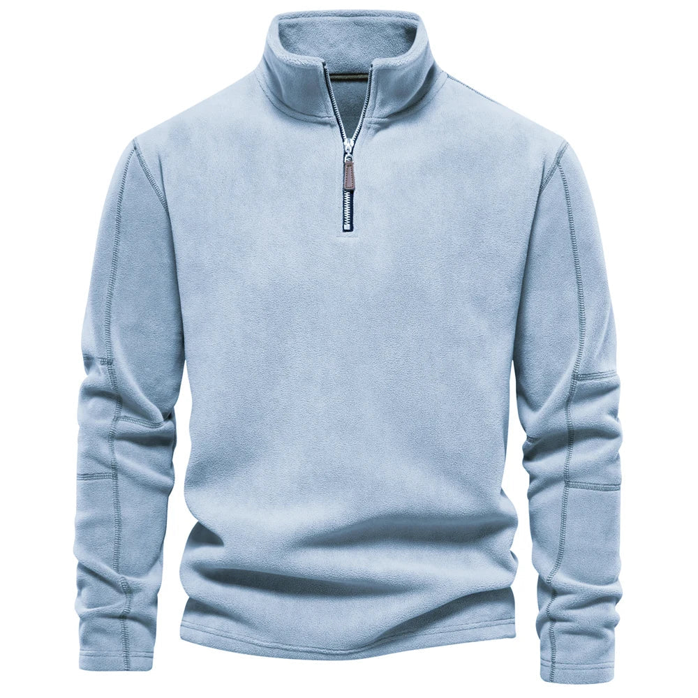 Warme fleece half-zip