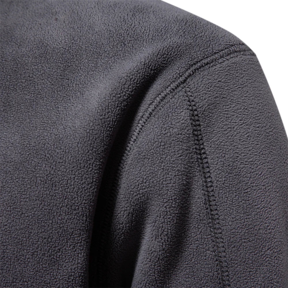 Warme fleece half-zip