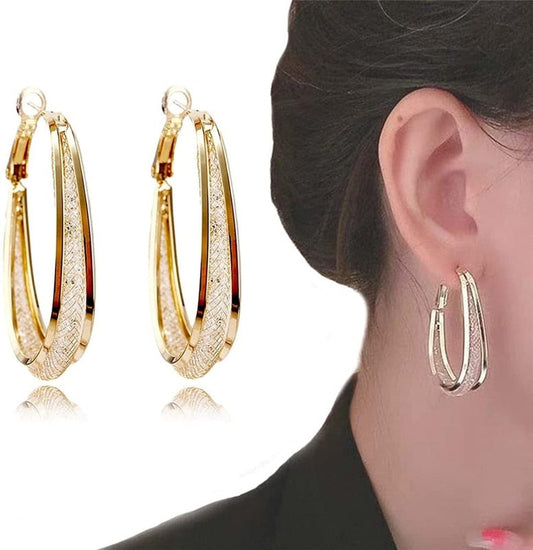 Diamanda Earrings | Ovale Oorbellen