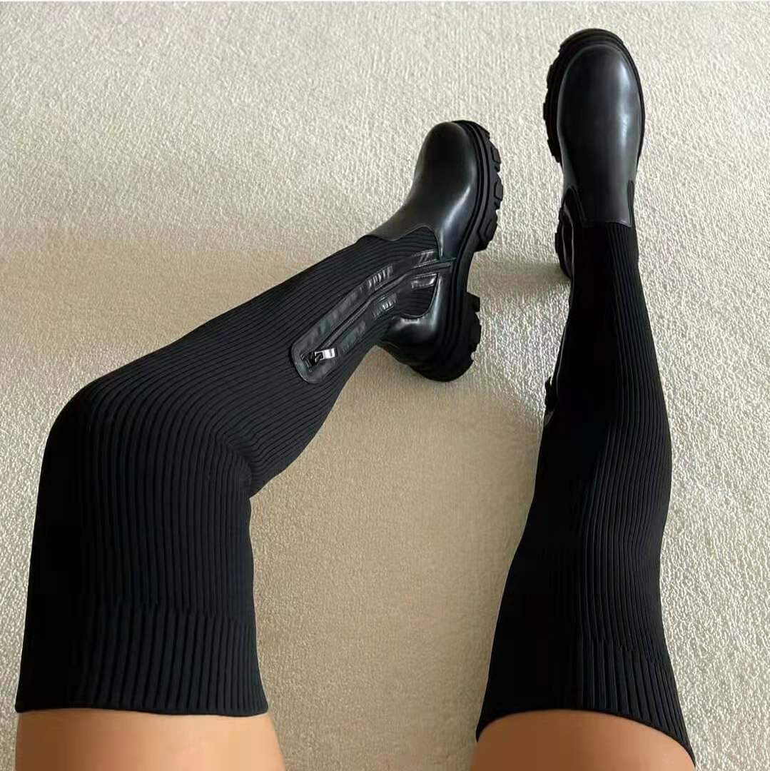 Sigita - Overknee Sock Laarzen