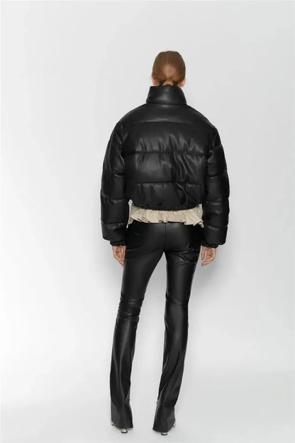 Cropped Puffer Jacket Dames