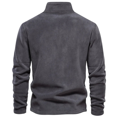 Warme fleece half-zip