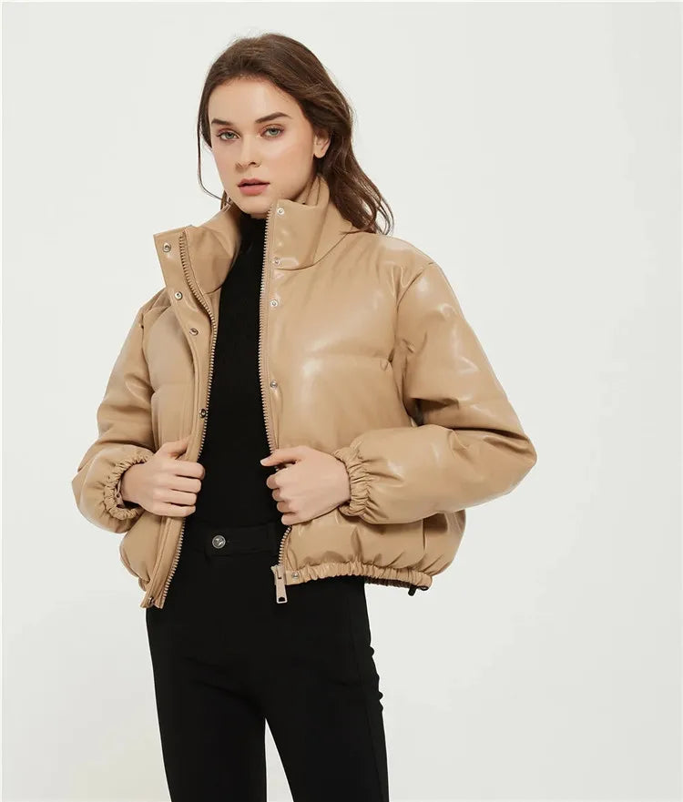 Cropped Puffer Jacket Dames