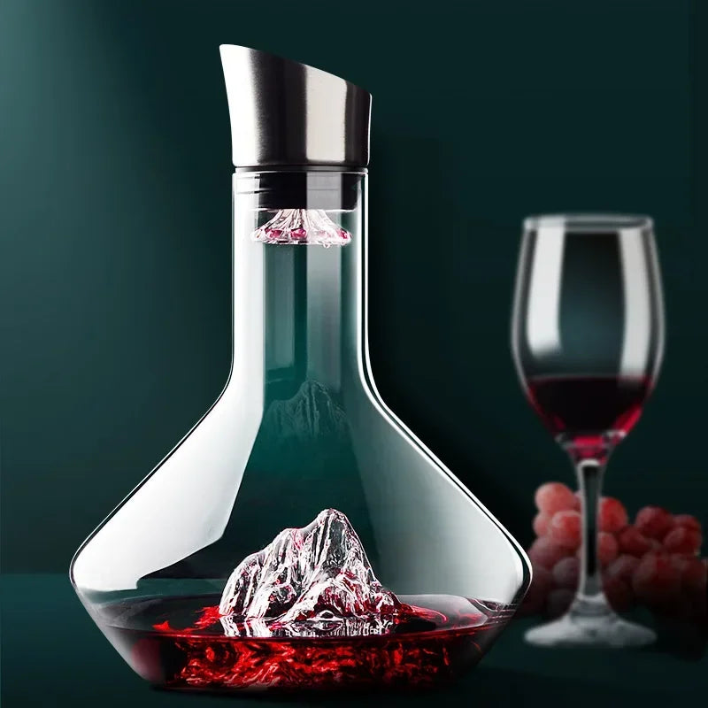 Amber | Luxueuze decanter voor wijn met ijsbergontwerp