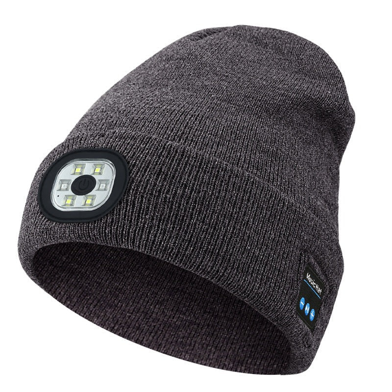 MultiBeanie | Multifunktionale LED- und Bluetooth-Warmmütze