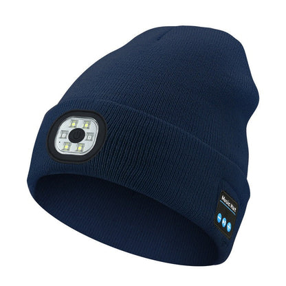 MultiBeanie | Multifunktionale LED- und Bluetooth-Warmmütze