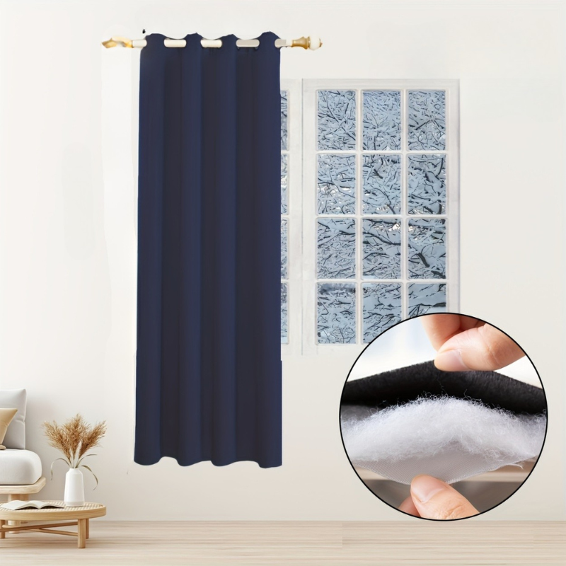 Thickened Winter Thermal Curtains | Beschermt tegen kou en geluid