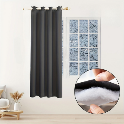 Thickened Winter Thermal Curtains | Beschermt tegen kou en geluid