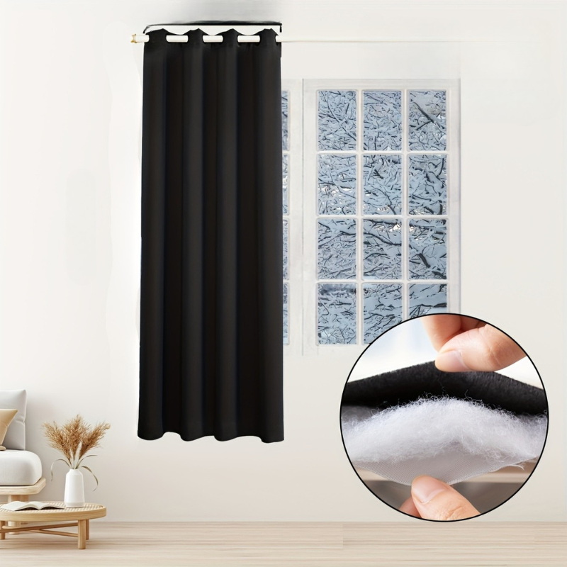 Thickened Winter Thermal Curtains | Beschermt tegen kou en geluid