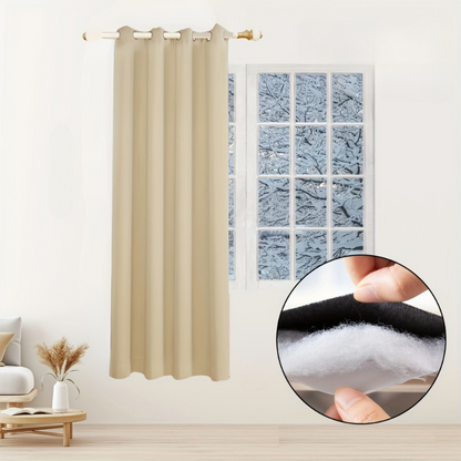 Thickened Winter Thermal Curtains | Beschermt tegen kou en geluid