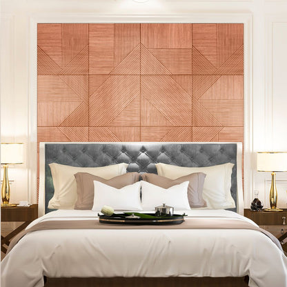 3D Houten Wandpanelen | Interieurdecoratie - Natuurlijke Elegant