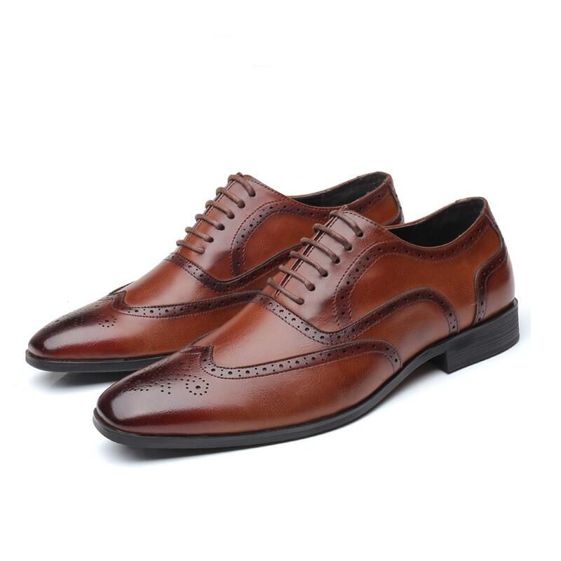 Oliver Heren veterschoenen Klassieke Retro Brogue Schoenen