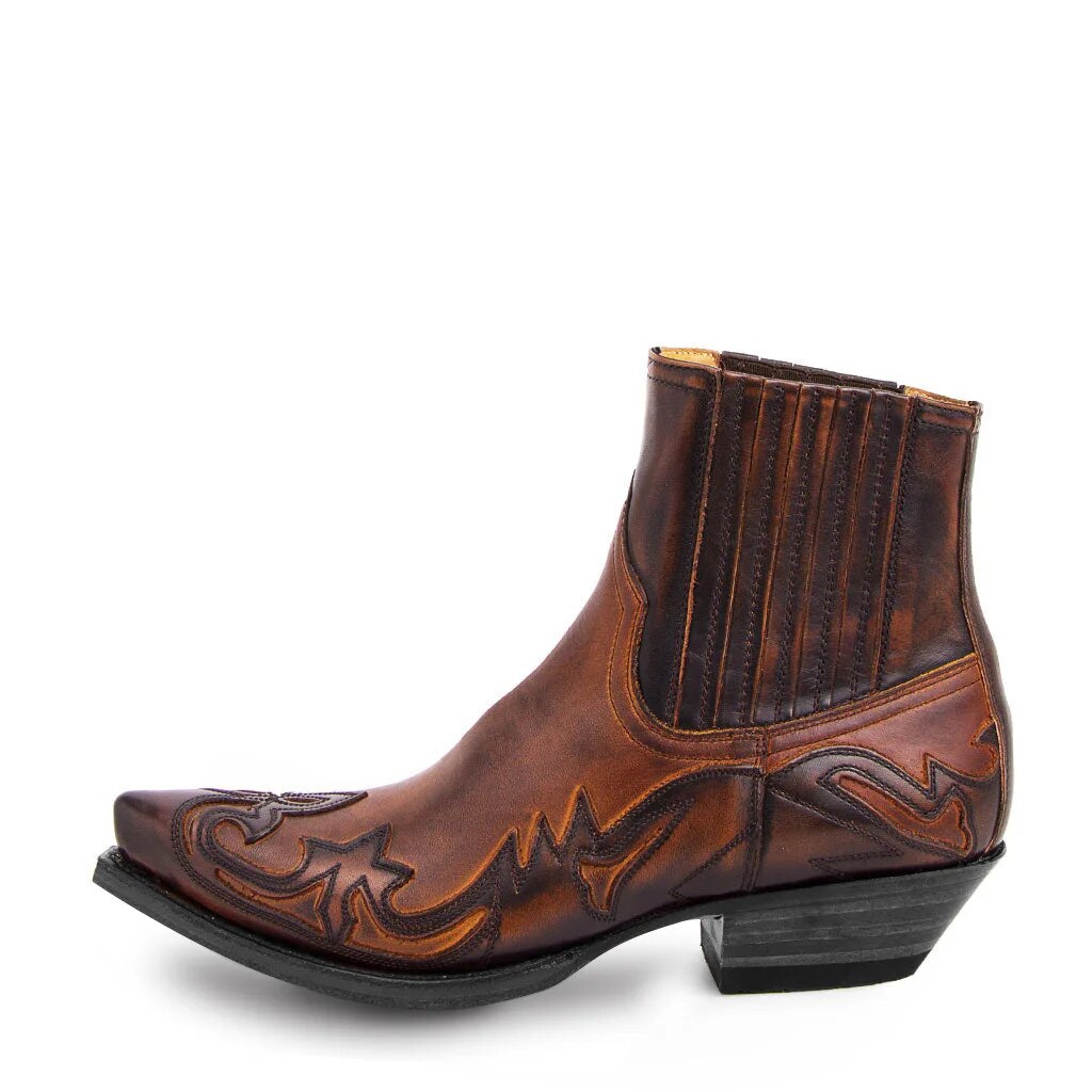 Maverick – Leder niedrige Cowboystiefel Unisex