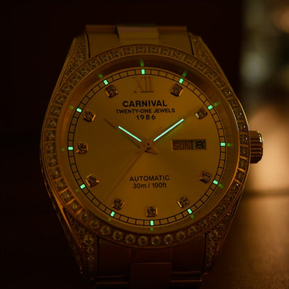 Carnival Herenhorloge | Luxe stijl & automatische precisie