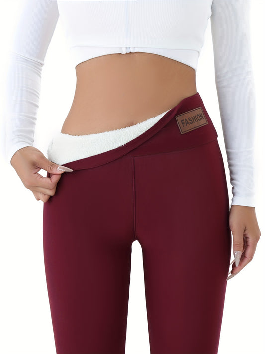 Elise | Gemütliche, mit Fleece gefütterte Leggings – warme und dehnbare Activewear für Herbst und Winter 