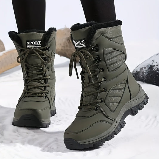 Isabelle – Winter-Schneestiefel für Damen, warm gefüttert, rutschfest, Mikrofaser