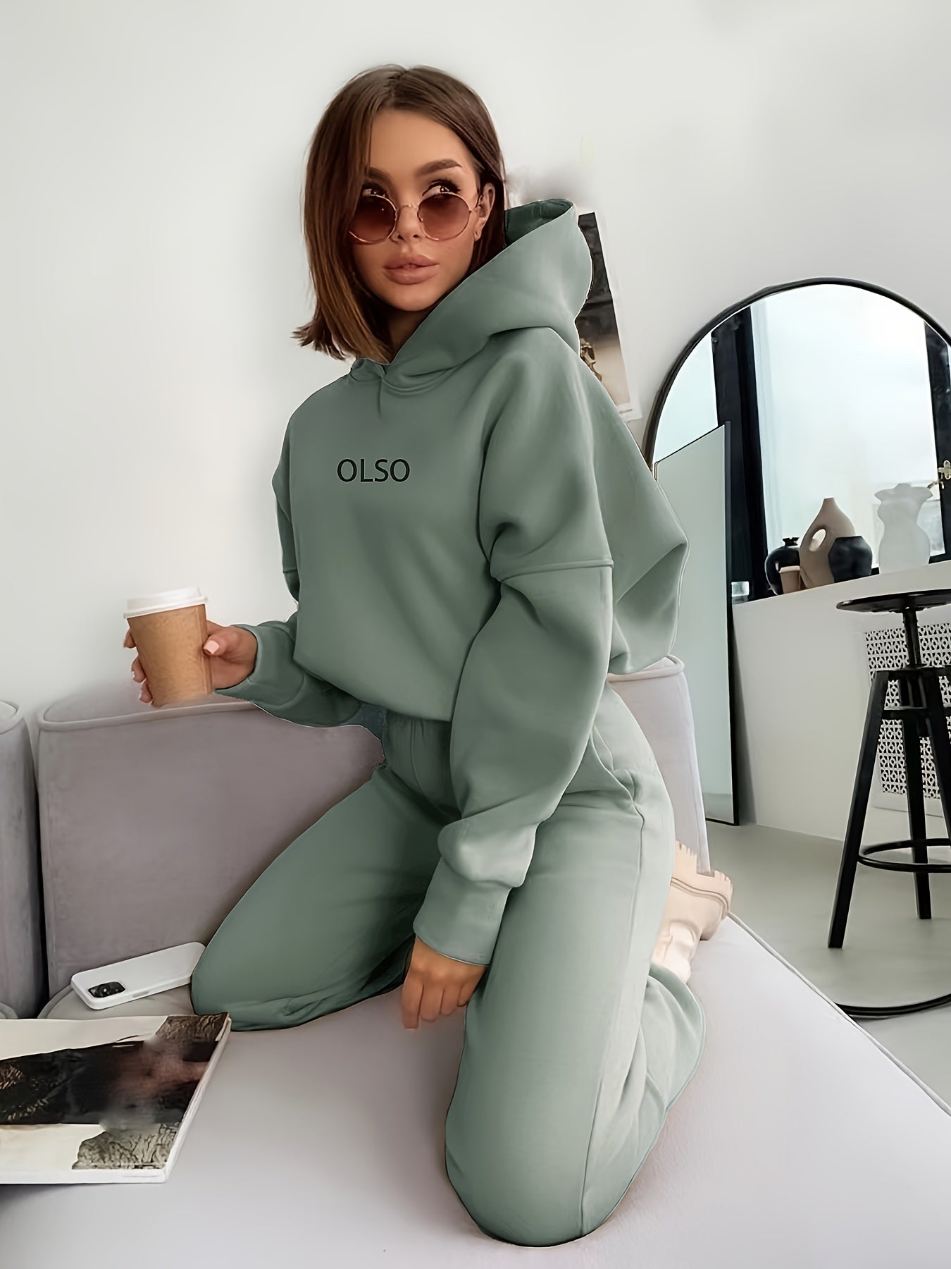 Emily | Olso Dames Set | Casual Twee-Delig Hoodie & Sweatbroek Set