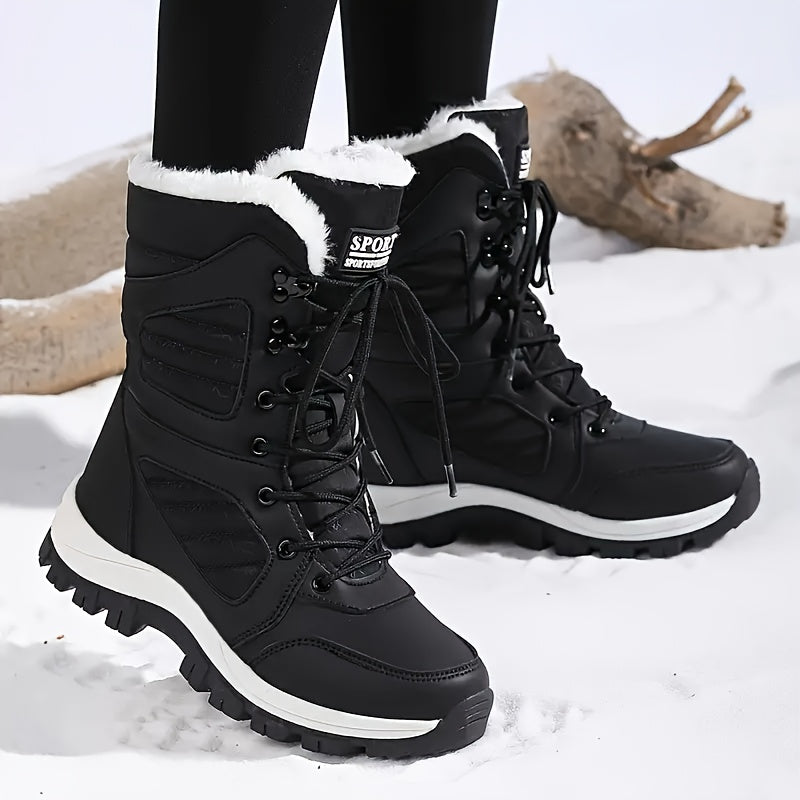 Isabelle – Winter-Schneestiefel für Damen, warm gefüttert, rutschfest, Mikrofaser