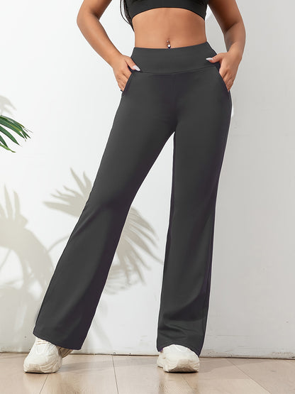 Olivia | Solid Color Casual Yoga Pants