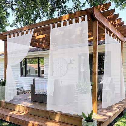 Waterproof Tab Top Sheer Curtain | Elegantie en bescherming voor je ruimte