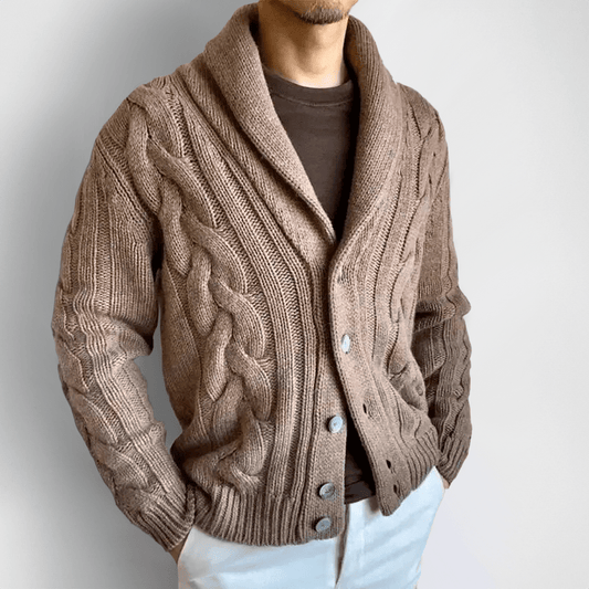 Luca | Stijlvol Gebreid Vest met Lange Mouwen