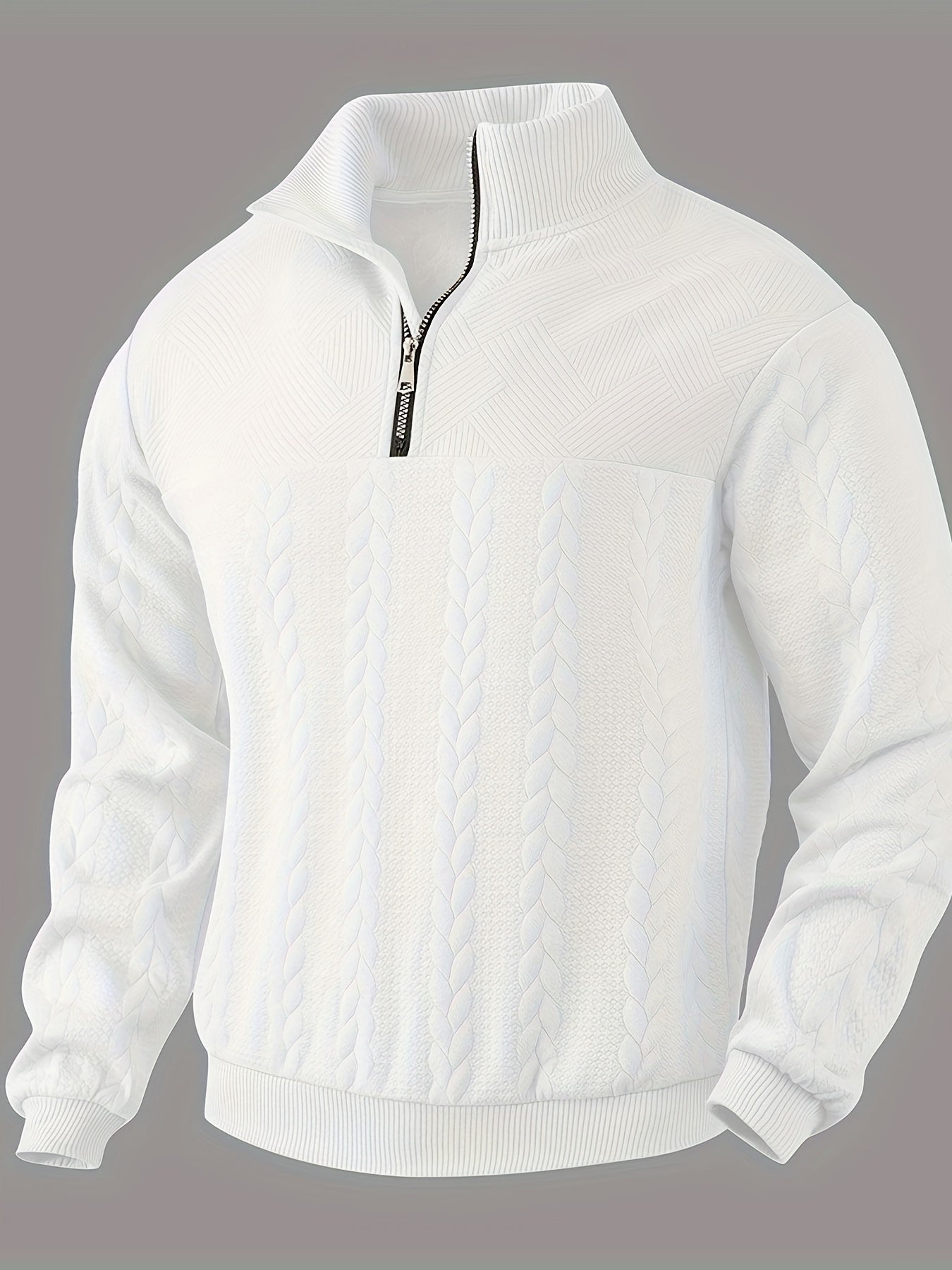 Warme Quarter-Zip Trui voor Heren