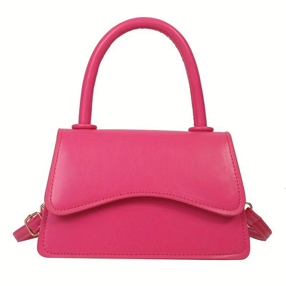 Ella | Stilvolle Mini-Handtasche in einfarbiger Farbe