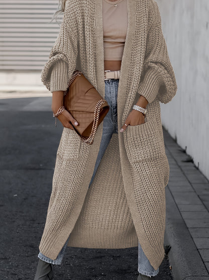 Emily | Schlichter Cardigan mit offener Vordertasche