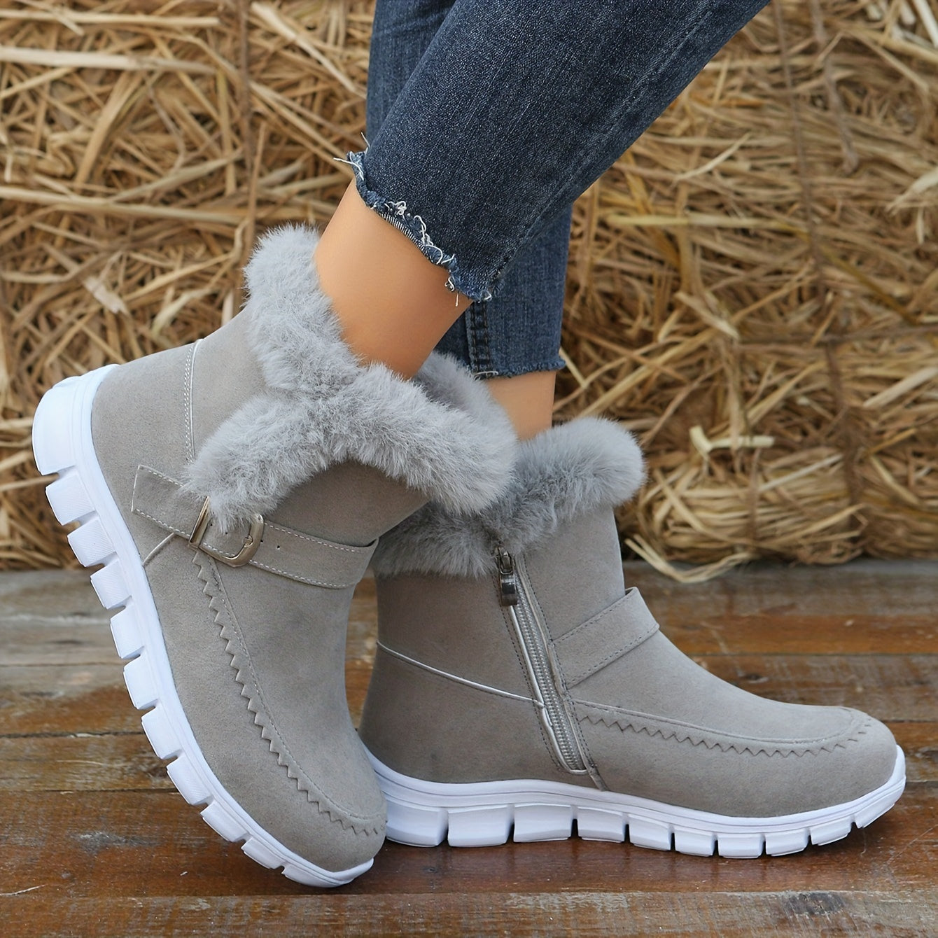 Lena | Warme, comfortabele snowboots met antislipzool voor dames