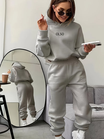 Emily | Olso Dames Set | Casual Twee-Delig Hoodie & Sweatbroek Set