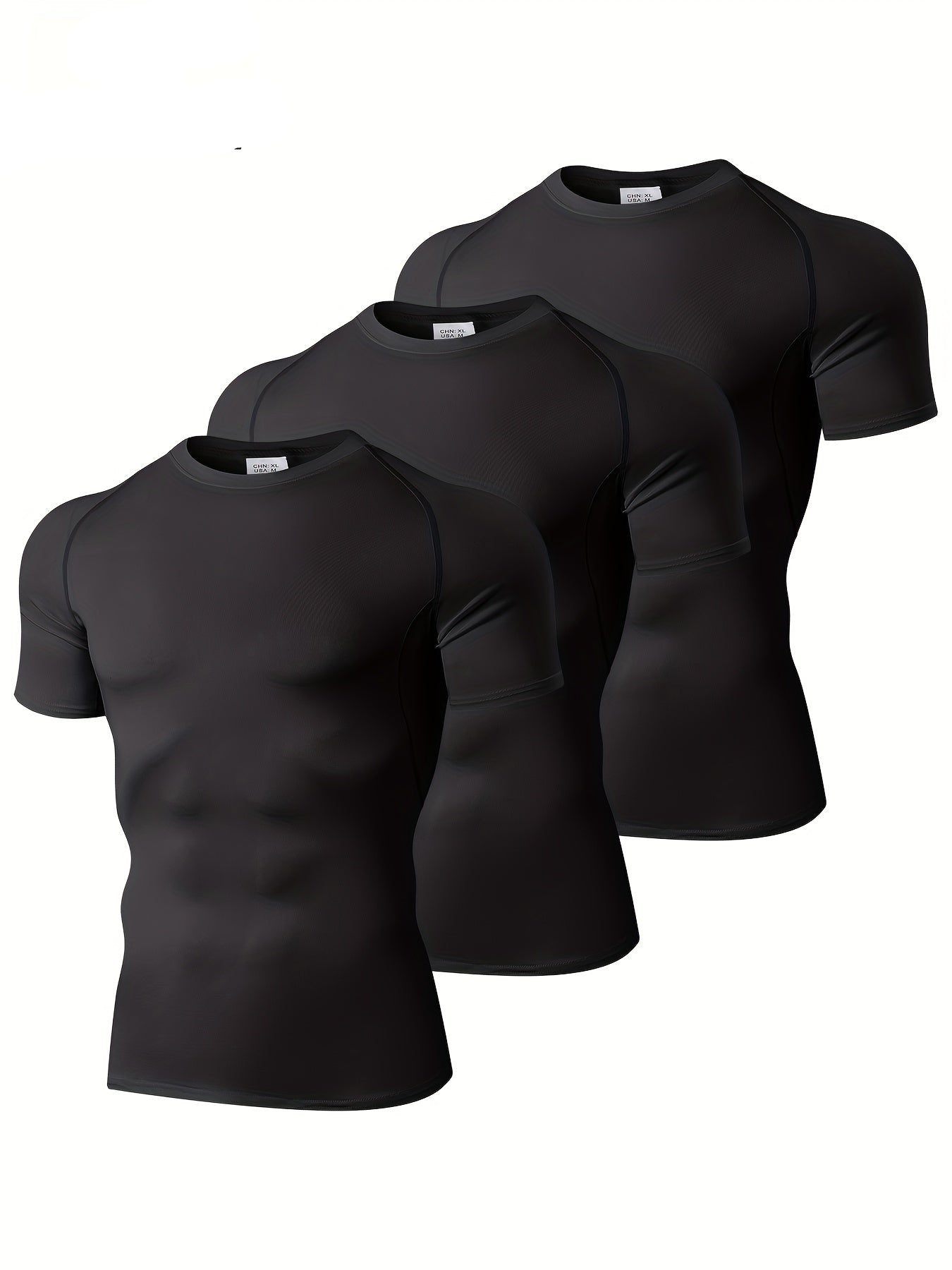 Lars | 3-teiliges Set atmungsaktives Kompressionsshirt für Herren – ideal für Outdoor-Sportarten 