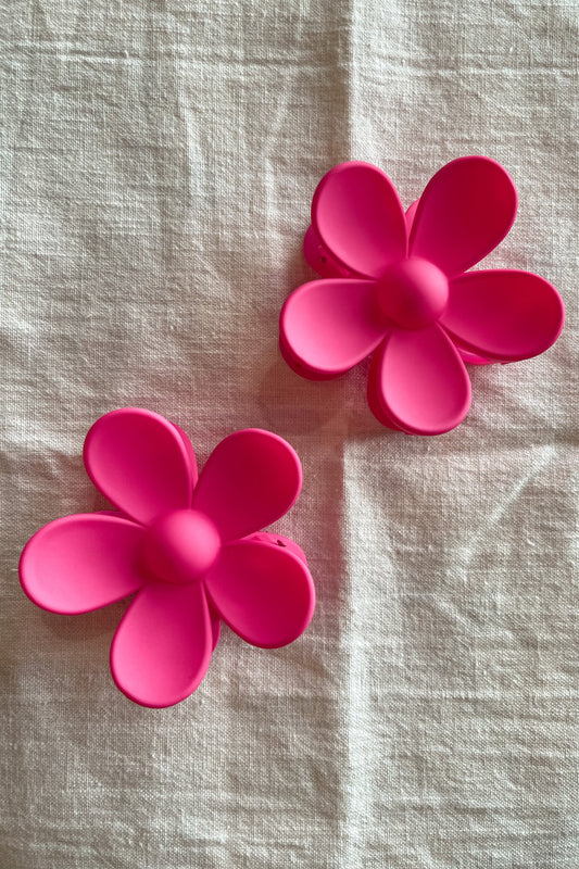 Flora's Charm | Candy Kleur Bloemen Haarclips met Sterke Grip