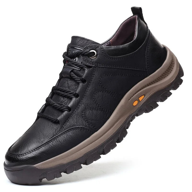 FlexStep - Comfortabele en Waterdichte Orthopedische Leren Schoenen voor Heren