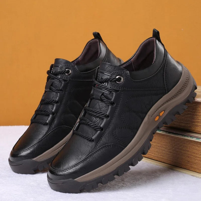 FlexStep - Comfortabele en Waterdichte Orthopedische Leren Schoenen voor Heren